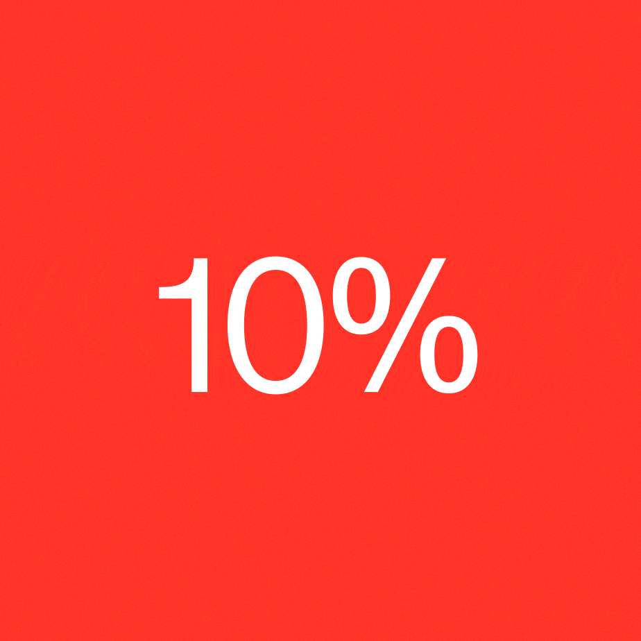 10% 