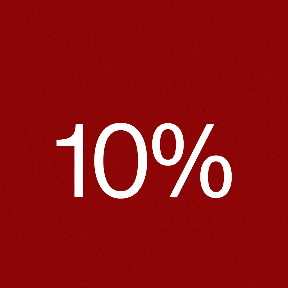 10% 